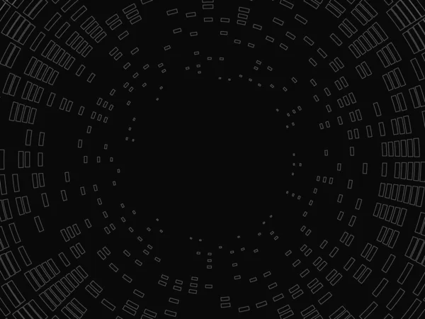 Абстрактный Радиальный Полутоновый Фон Черно Белая Векторная Иллюстрация Eps10 — стоковый вектор