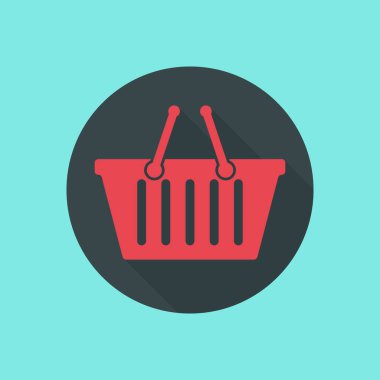 Alışveriş sepeti ikonu. Vektör web tasarımı. EPS10