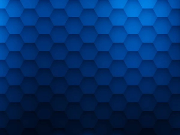 Fundo Geométrico Azul Abstrato Com Hexágonos Vector Ilustratio Eps10 — Vetor de Stock