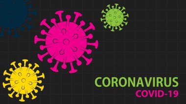 Coronavirus, COVID-19 geçmişi. Pandemik tıbbi konsept. Vektör çizimi. EPS10