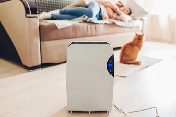 Dehumidifier değmek kapı aynası, nem göstergesi, uv lambası, Ionizer hava, konteyner işleri evde insanlar kedi ile rahatlatıcı süre su. Hava kurutma makinesi