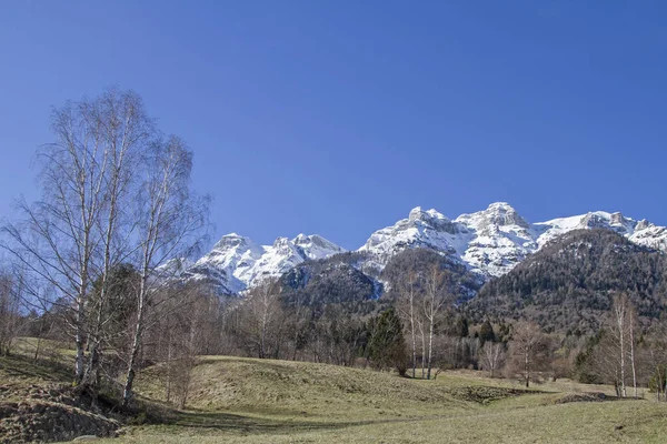 Vigolana Гор Группа Гор Трентино Пиками Которые Поднимаются Почти 2200 — стоковое фото