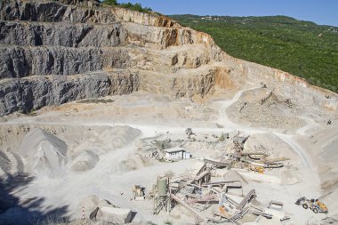 Hırvatistan Istrian Yarımadası dev taş ocağı