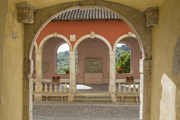 Loggia Impressions Details Small Istrian Village Oprtali — Stock Photo, Image