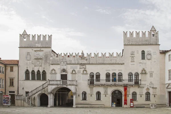 Palácio Pretoriano Trg Titov Cidade Portuária Ístria Koper — Fotografia de Stock