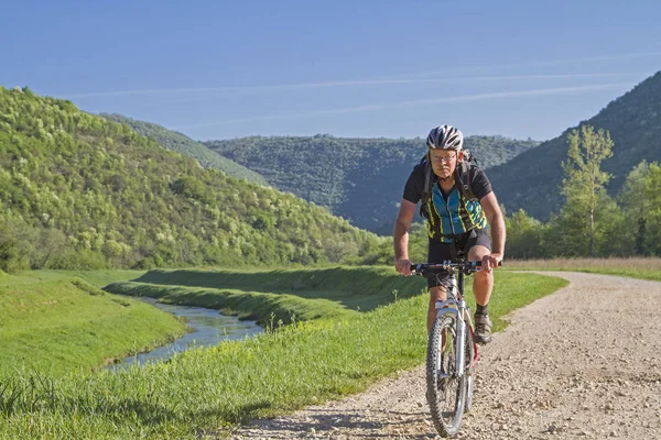 Ίστρια Είναι Ένας Παράδεισος Για Ορεινή Ποδηλασία Και Πεζοπόρους Που — Φωτογραφία Αρχείου