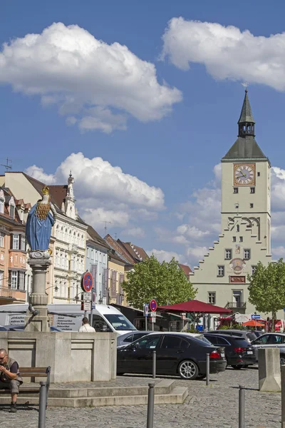 Dolnej Bawarii Powiat Miasto Deggendorf Względu Położenie Dunaju Dolinie Podnóża — Zdjęcie stockowe