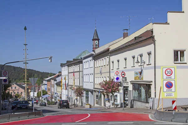 Cidade Bávara Zwiesel Está Localizada Floresta Baviera Mundialmente Famosa Por — Fotografia de Stock