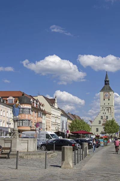 Lower Bavarian District Town Deggendorf Due Its Location Danube Valley — Stock Photo, Image