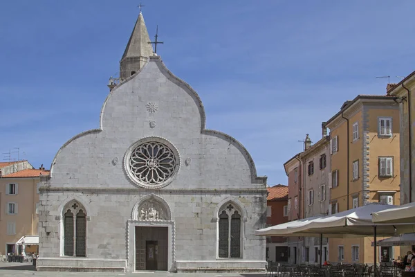 Kathedraal Giovanno Paolo Kleine Stad Van Muggia Ten Zuiden Van — Stockfoto