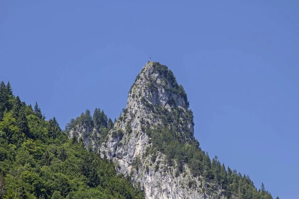 Kofel Dans Les Alpes Ammergau Avec Forme Montagneuse Audacieuse Est — Photo