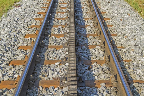 Detailansicht Mit Der Alten Zahnradbahn Auf Die Zugspitze Den Höchsten — Stockfoto