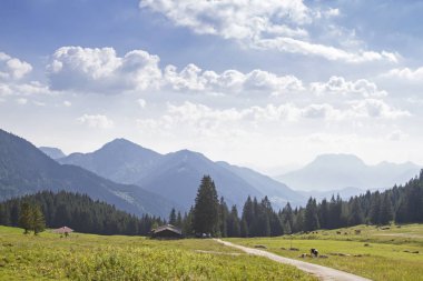 Ünlü Ackern alm Tyrol'deki / daki üzerinden Kaiser dağlara görüntülemek