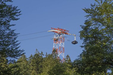 Zugspitze 'ye giden yeni teleferik Almanya' nın en yüksek noktasıdır.