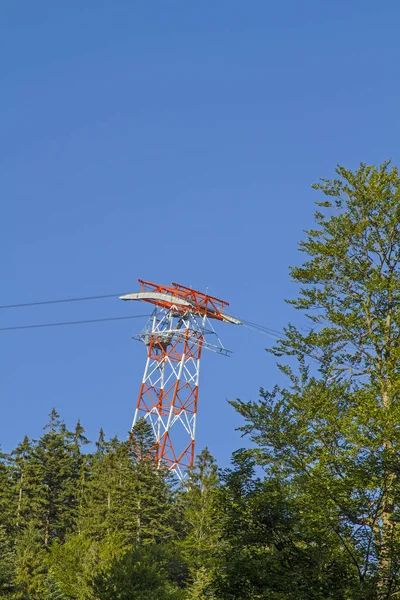 Con Teleférico Nueva Construcción Zugspitze Punto Más Alto Alemania —  Fotos de Stock