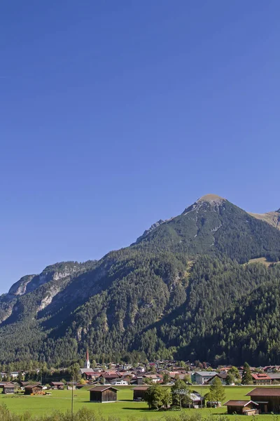 Elm Dolinie Lech Jest Otoczeniu Parku Natura Piękny Tiroler Lech — Zdjęcie stockowe