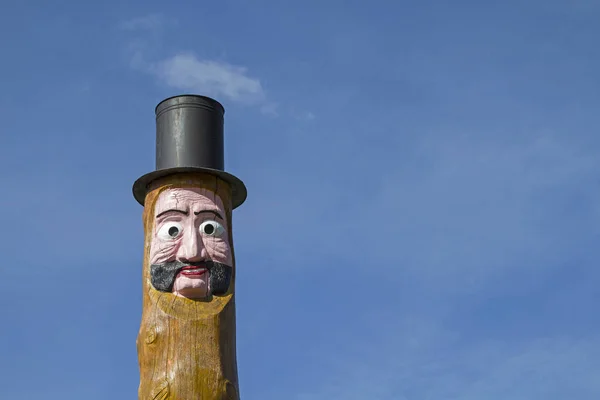 Zuderer Una Figura Carnaval Una Especie Espíritu Que Acompaña Aldea — Foto de Stock