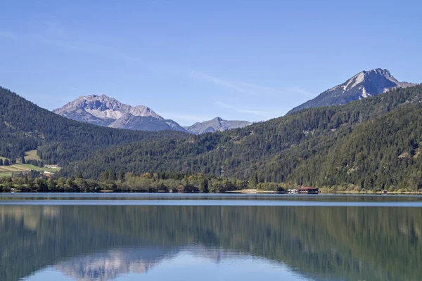 Lago Heiterwang Luogo Silenzio Veicoli Motore Non Sono Autorizzati Accedere — Foto Stock