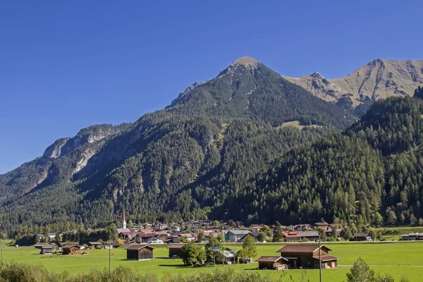 Elm Dolinie Lech Jest Otoczeniu Parku Natura Piękny Tiroler Lech — Zdjęcie stockowe