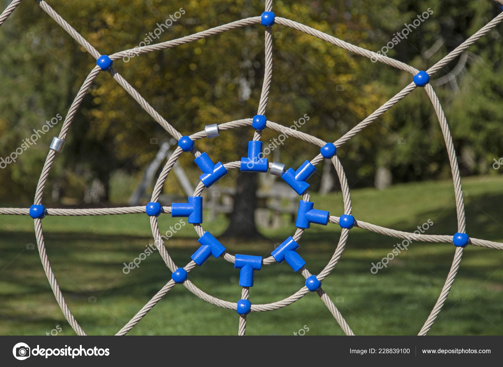 climbing spider web playground