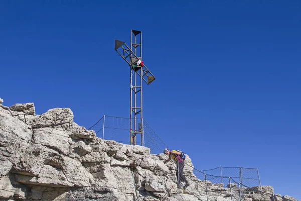 Caminata Cima Pizzo Levico 1908 Metros Sobre Nivel Del Mar — Foto de Stock