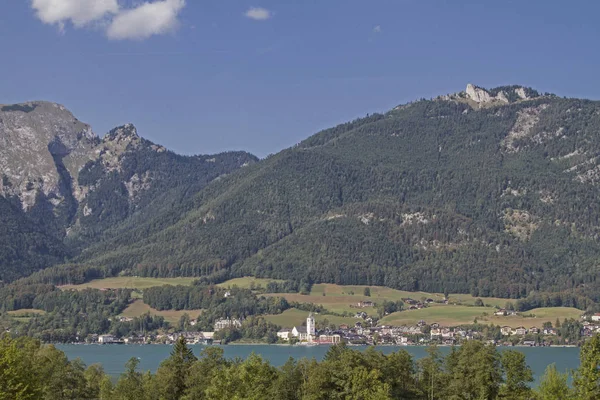 Känd För Operettaen White Rossl Wolfgangsee Wolfgang Har Blivit Ett — Stockfoto