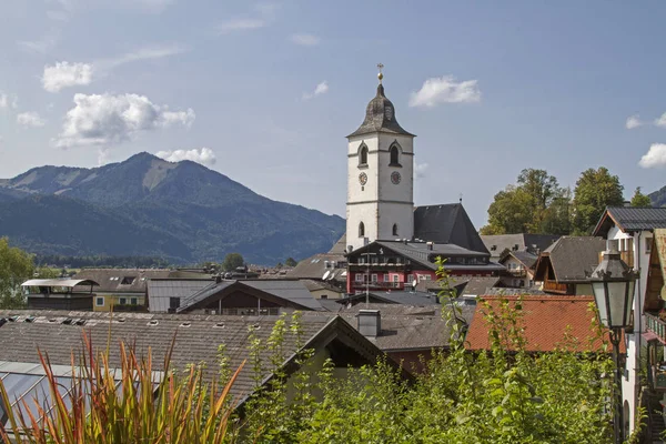 Bekannt Durch Die Operette Das Weiße Rossl Wolfgangsee Ist Wolfgang — Stockfoto