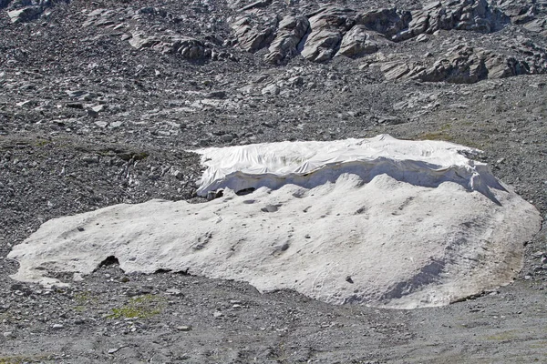 Компании Канатной Дороги Ледниковых Лыжных Регионах Пытаются Уменьшить Усадку Ледников — стоковое фото
