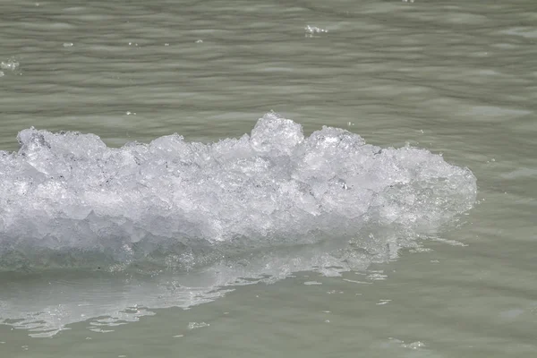 Детальный Вид Ледниковое Озеро Реттенбахфернер Долине Реки — стоковое фото