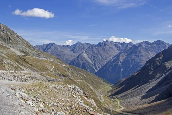 Von Der Ötztaler Gletscherstraße Die Von Sölden Zum Rettenbachferner Führt — Stockfoto