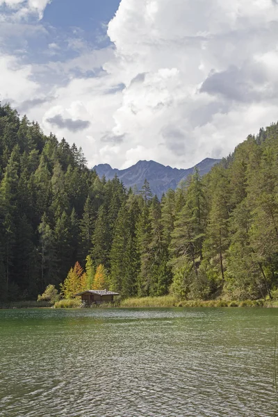 Lake Mittersee Mountain Lake Border Area Lechtaler Alps Mieminger Mountains — Stock Photo, Image