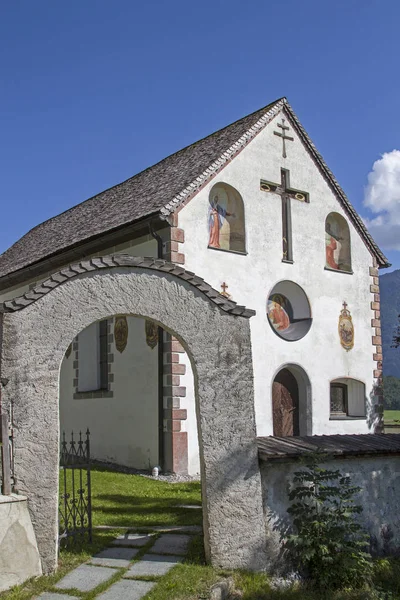 Igreja Católica Ramo Georg Obermieming Tyrol — Fotografia de Stock