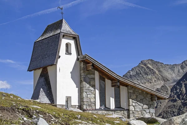 Mountain Church Far Rettenbachferner Built Grandiose High Alpine Landscape — Stock Photo, Image
