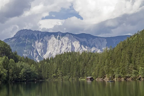 Den Sjön Piburg Idyllisk Fjällsjö Oetztal Har Upphöjts Till Naturlig — Stockfoto