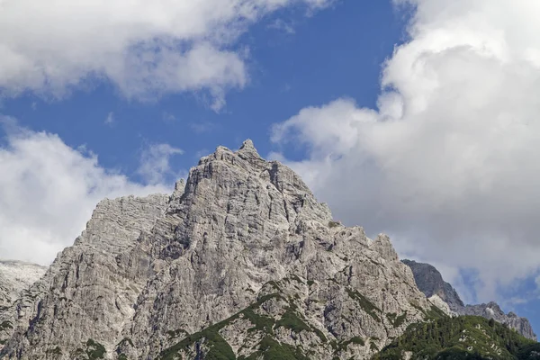 Doliny Fieberbrunn Można Podziwiać Potężny Skaliste Szczyty Loferer Steinberge Mighty — Zdjęcie stockowe