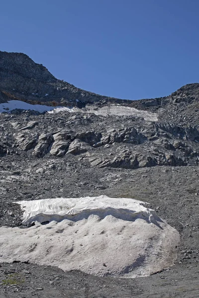 Bolagen Linbana Regionkommittén Glaciären Ski Försöka Minska Glaciären Krympning Omfattar — Stockfoto