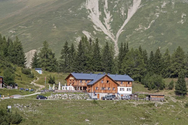 Wolfratshausner Hut Chaty Górskie Alpach Lechtalskich 1753 — Zdjęcie stockowe