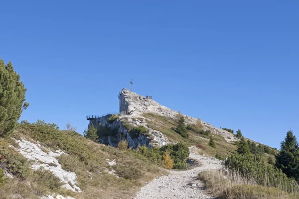 Bovenkant Van Pizzo Levico Ligt 1908 Hoogte Het Fort Vezzena — Stockfoto