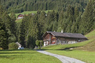 Tirol 'deki Berwang' da eski bir çiftlik evi.