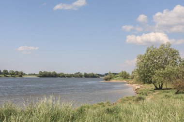 Deggendorf yakınındaki Tuna Nehri manzara Doğa severler, yürüyüşçüler veya bisikletçiler için ilginç bir alandır