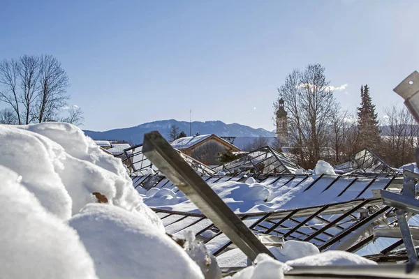 Vernietiging in de ramp winter 2019 — Stockfoto