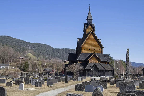 Stave Church Heddal w Telemark — Zdjęcie stockowe