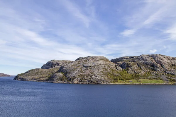 Fjord táj Sandviksberget — Stock Fotó