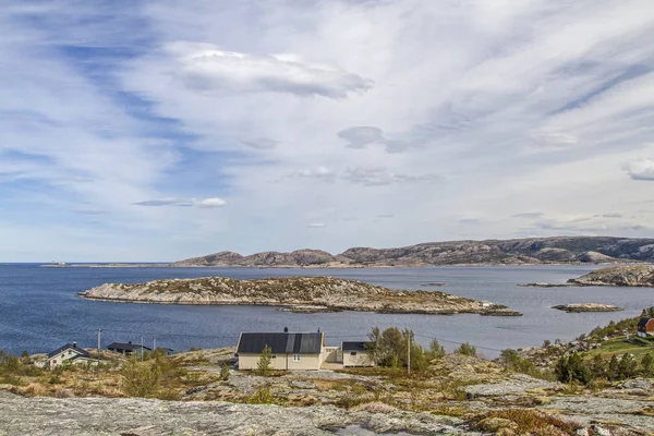 Fjord landscape at Sandviksberget — Stock Photo, Image