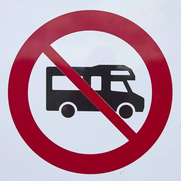 Autocaravana prohibida —  Fotos de Stock