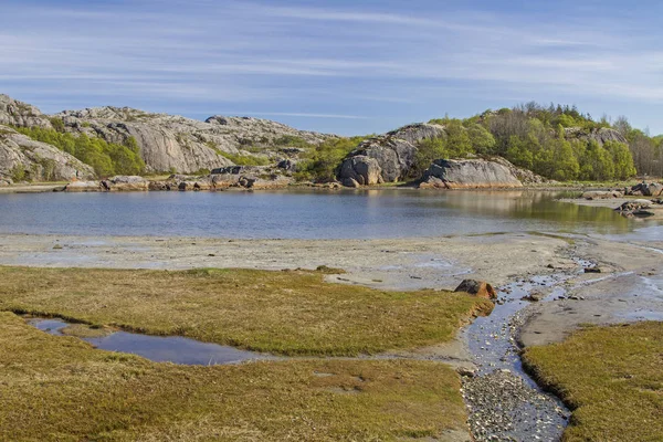 Langsundet nedaleko Austatfjordu — Stock fotografie