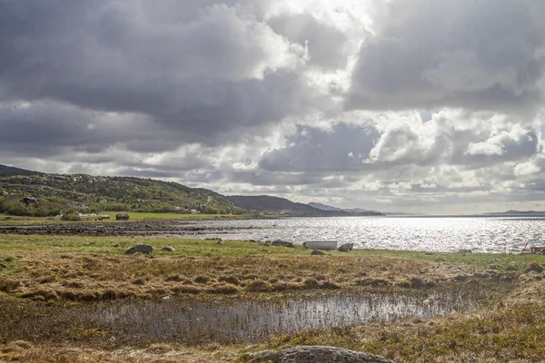 Am trondheimfjord bei agdenes — Stockfoto