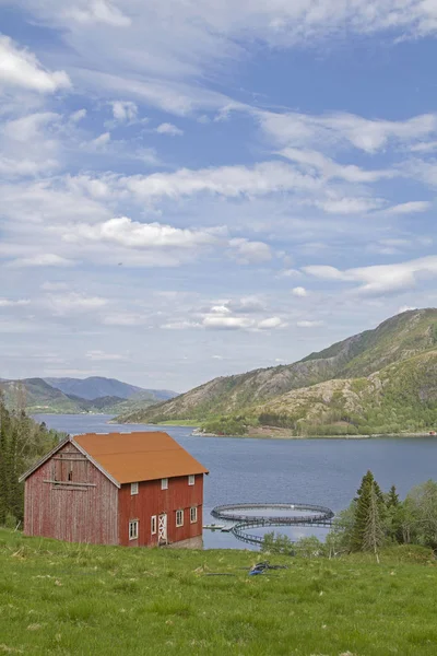 Fischfarm im Eiterfjord — Stockfoto