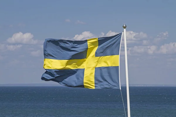 Schwedische Flagge — Stockfoto