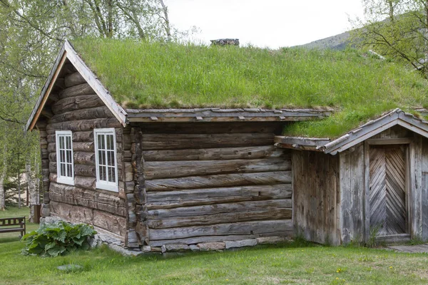 Houten Schuur Centraal Noorwegen Bij Trondheim — Stockfoto